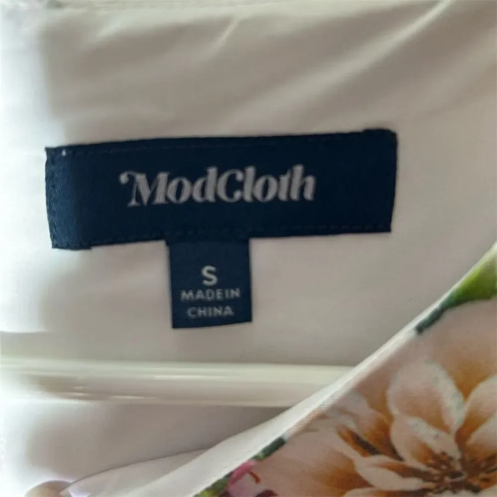 ModCloth Elegant Reflections Floral Sheath Dress Size Small - Picture 9 of 10